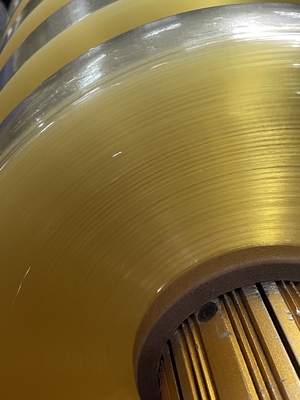 Brush Filaments Pvc Wrapping Roll 150mic Thickness Transparent Yellow