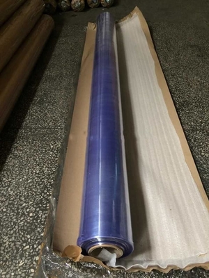 Transparent 0.08mm PVC Soft Film Plastic Clear Film 42PHR 245cm Width For Packaging
