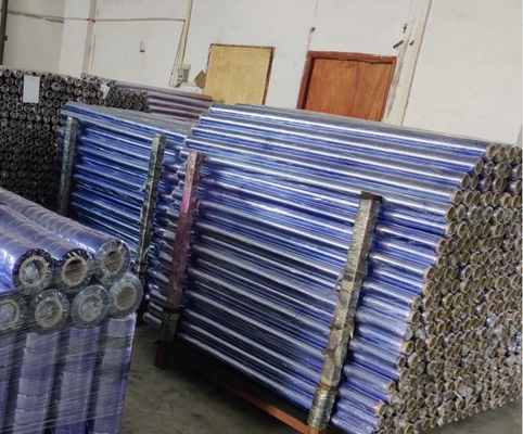 60 Micron Stretch Film Roll / PVC Film Sheets 30 PHR 137cm Width
