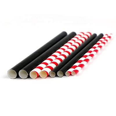 Bubble Tea Biodegradable Drinking Straw Boba Disposable 12mm Paper Straws