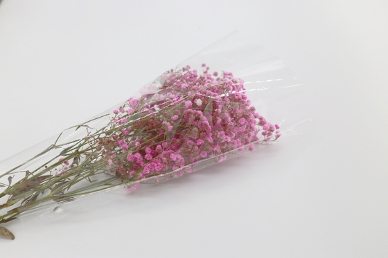 Fresh Flower Salad OPP Packaging Bag Biodegradable Printed Self Adhesive