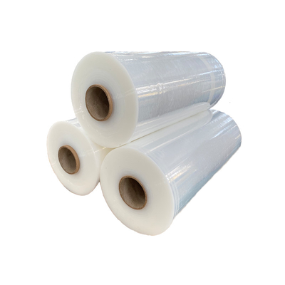 Self Adhesive White Stretch Film 2.1kg Transparent 130mic Thickness